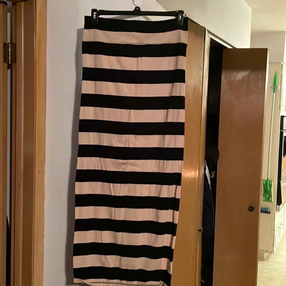 Free People Stripes Maxi Skirt